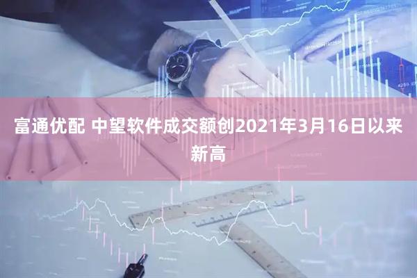 富通优配 中望软件成交额创2021年3月16日以来新高
